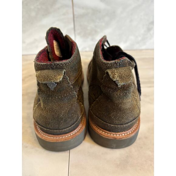 OluKai Mauna Iki Boots Mens 12 Brown Leather Wool Ankle Chukka Lace Up Casual main image 4